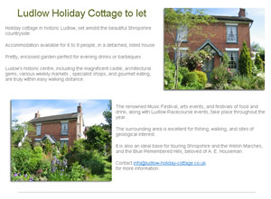 Ludlow Holiday Cottage